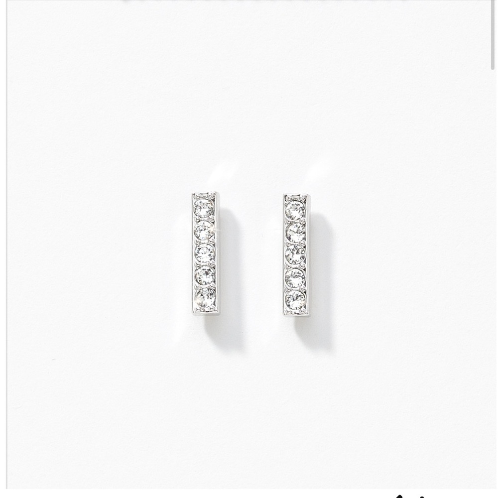 Pavé Bar Earrings